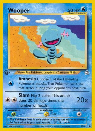 Wooper (82) [Neo Genesis] 1st Edition