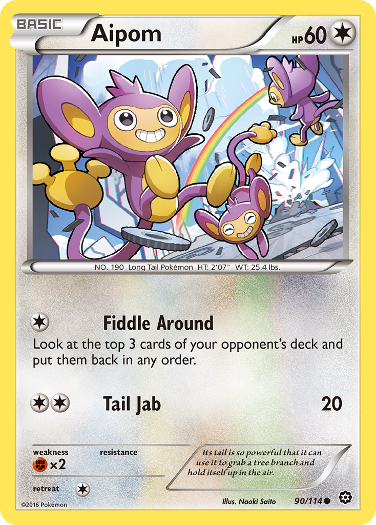 Aipom (90/114) [XY: Steam Siege] - Deck Out Gaming