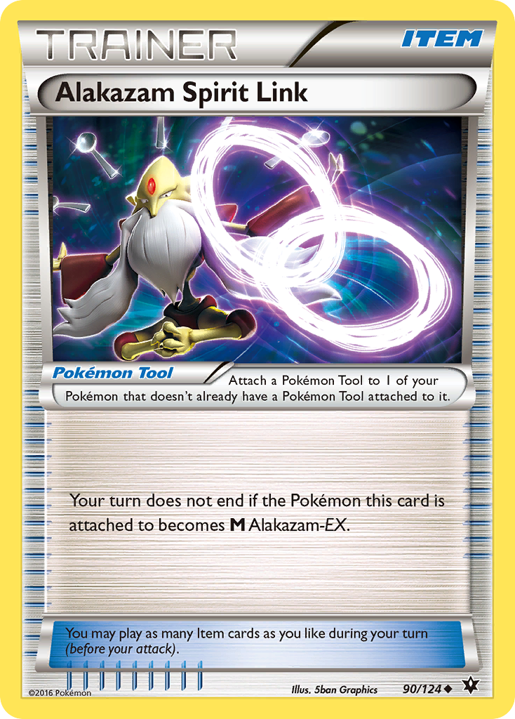 Alakazam Spirit Link (90) [XY - Fates Collide] Reverse Holofoil - Deck Out Gaming