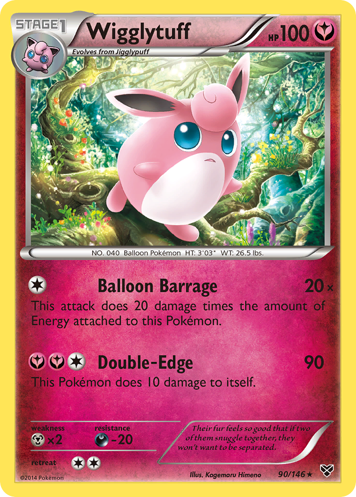 Wigglytuff (90) [XY Base Set] Reverse Holofoil - Deck Out Gaming