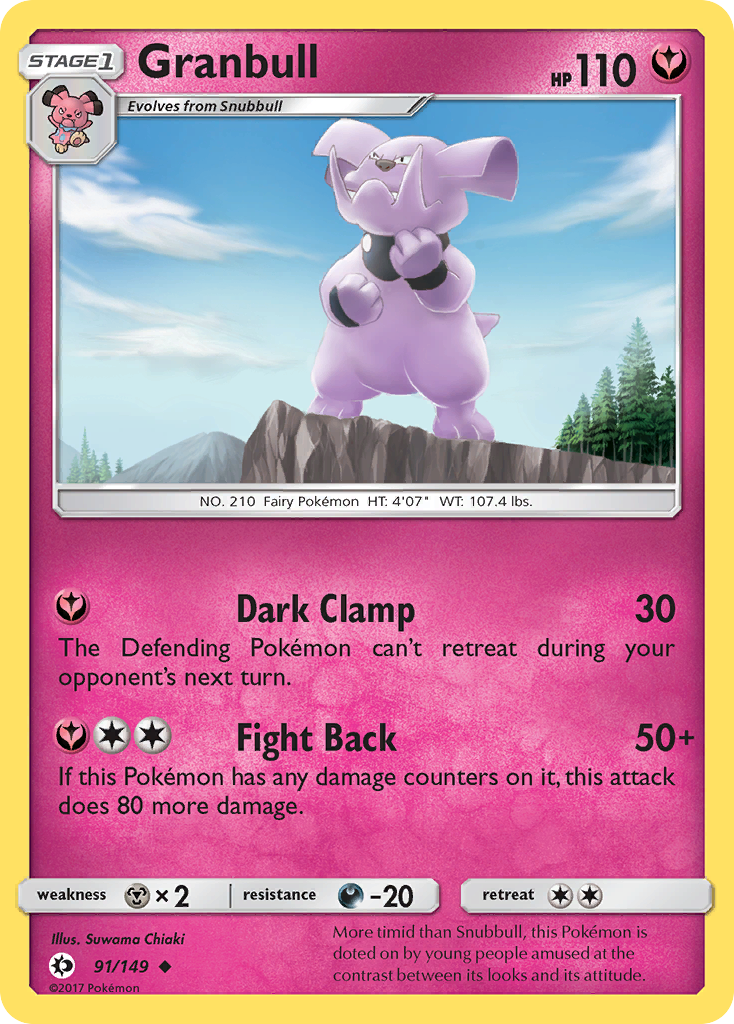 Granbull (91) [SM Base Set] Reverse Holofoil - Deck Out Gaming