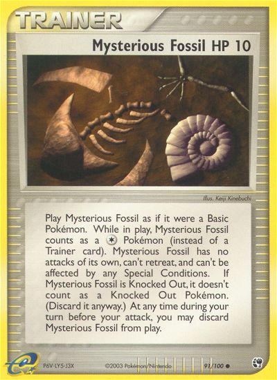 Mysterious Fossil (91) [Sandstorm] Reverse Holofoil
