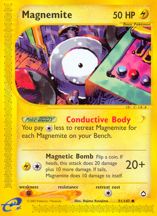 Magnemite (91) (91) [Aquapolis] - Deck Out Gaming