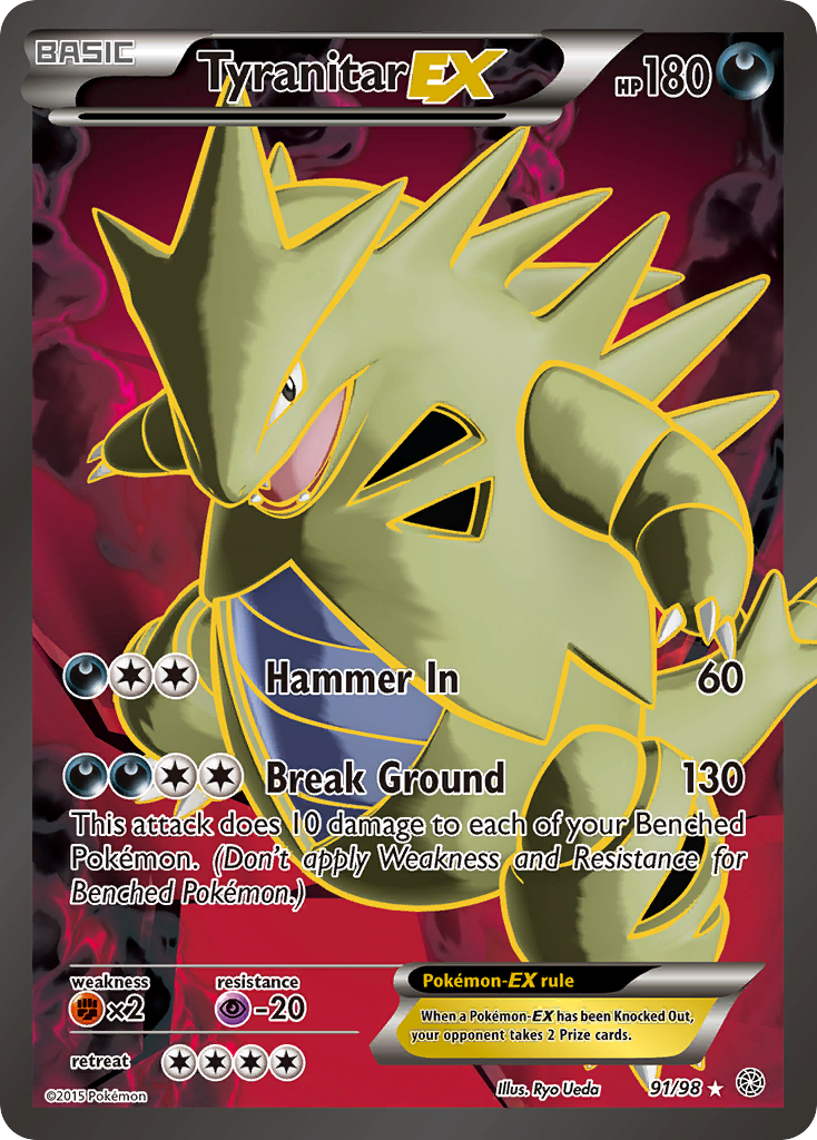 Tyranitar EX (91 Full Art) (91) [XY - Ancient Origins] - Deck Out Gaming