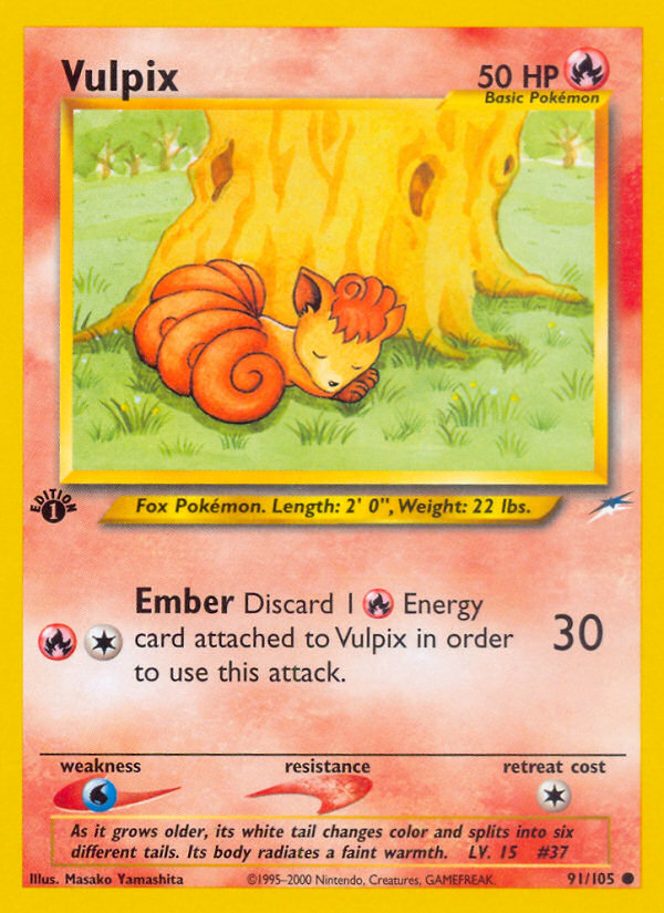 Vulpix (91/105) [Neo Destiny 1st Edition] - Deck Out Gaming