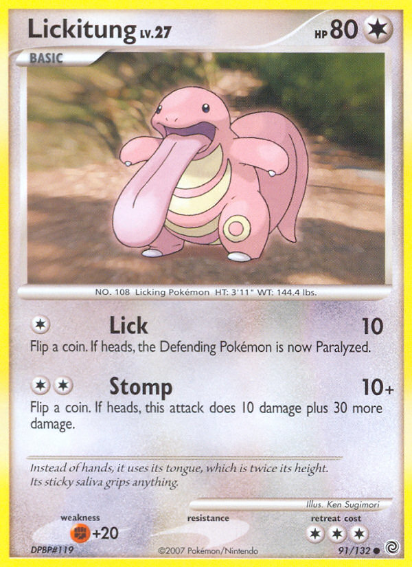 Lickitung (91) [Secret Wonders] Reverse Holofoil - Deck Out Gaming