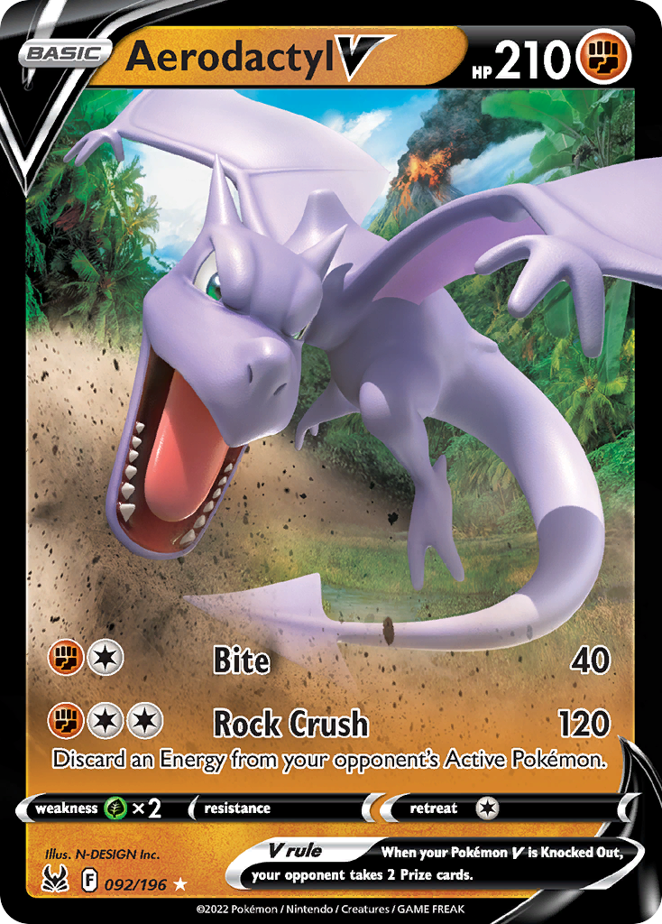 Aerodactyl V (092/196) [Sword & Shield: Lost Origin] - Deck Out Gaming