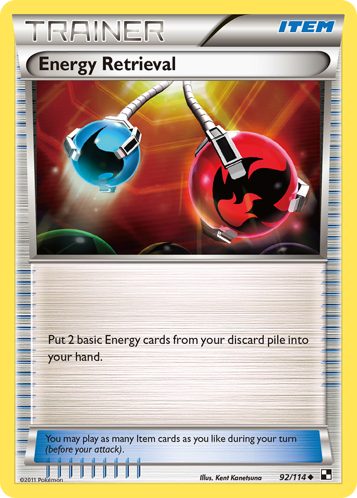 Energy Retrieval [Black & White] Reverse Holofoil - Deck Out Gaming