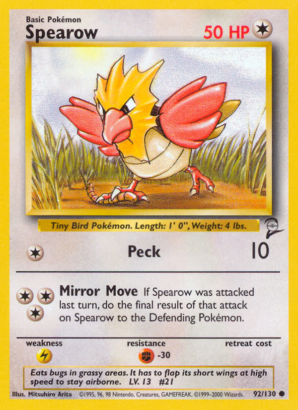 Spearow (92) [Base Set 2] - Deck Out Gaming