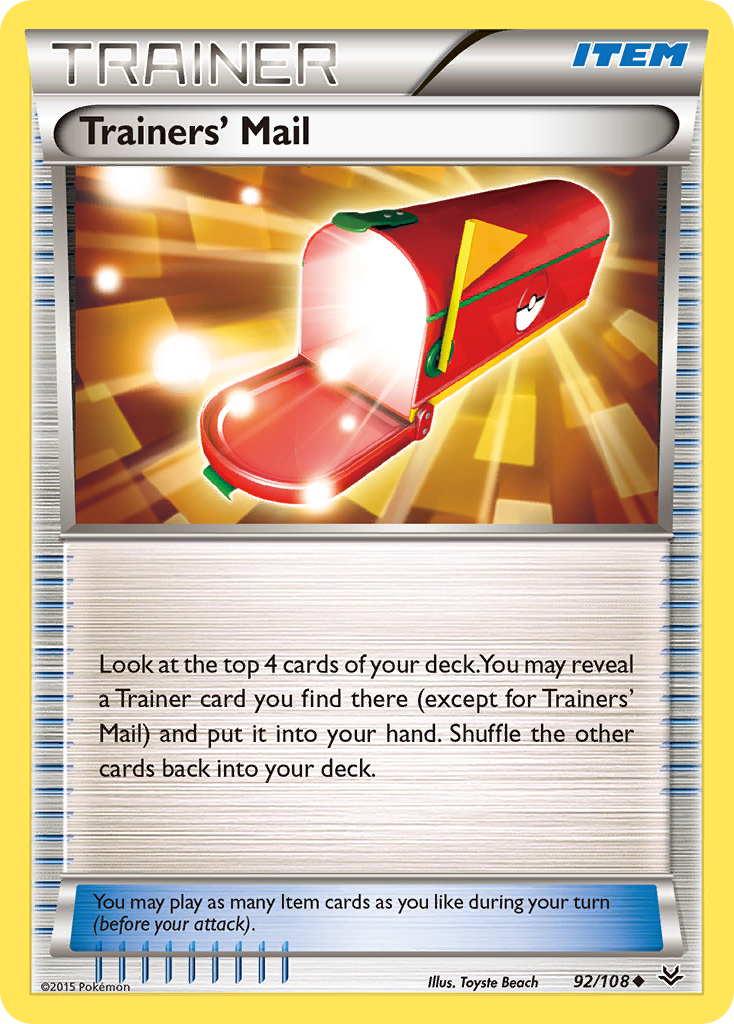 Trainers' Mail (92) [XY - Roaring Skies]