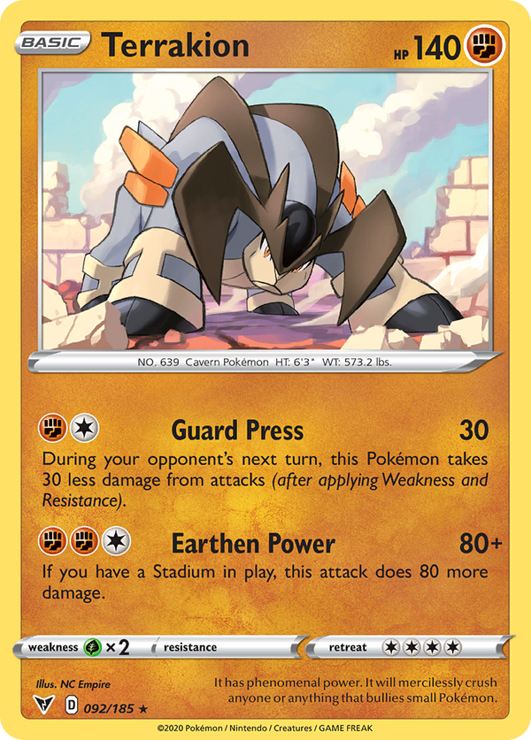 Terrakion [SWSH04: Vivid Voltage] - Deck Out Gaming