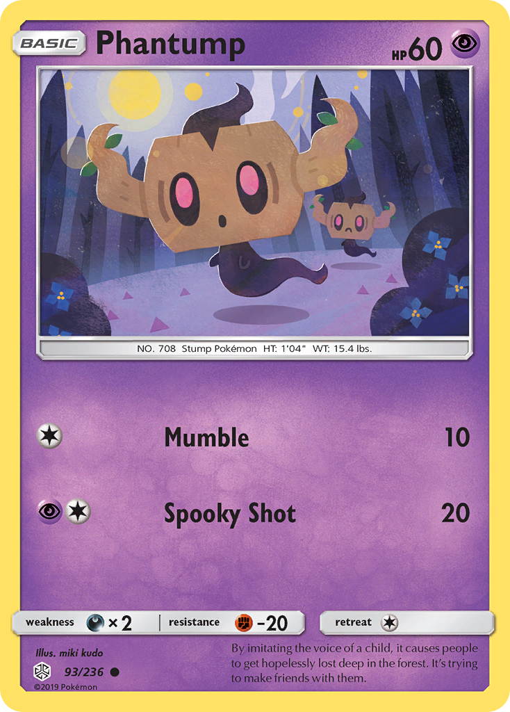 Phantump (93/236) [SM - Cosmic Eclipse] Reverse Holofoil - Deck Out Gaming