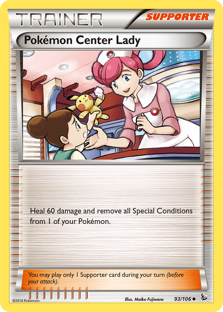 Pokemon Center Lady (93) [XY - Flashfire] - Deck Out Gaming