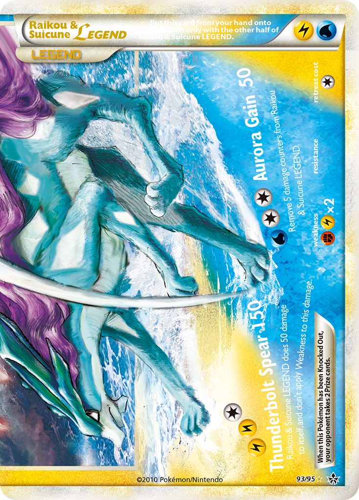 Raikou and Suicune Legend (Bottom) (93) [Unleashed] - Deck Out Gaming