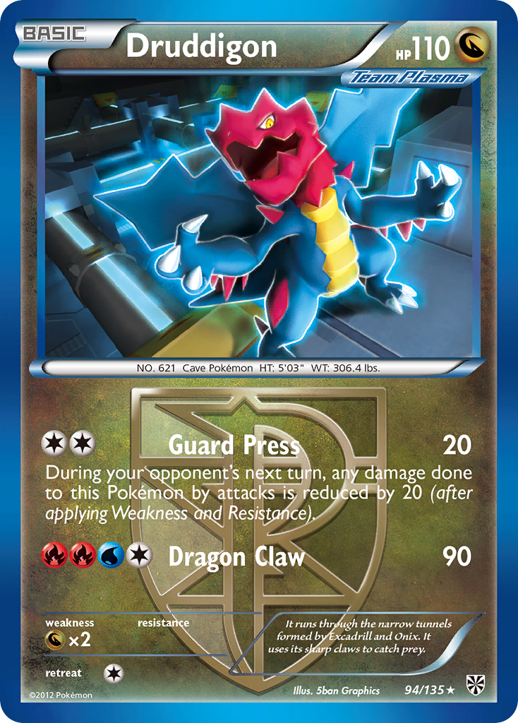 Druddigon (Team Plasma) (94) [Plasma Storm] Reverse Holofoil - Deck Out Gaming