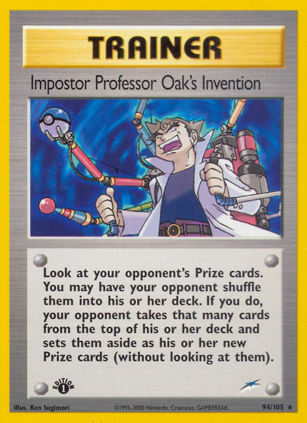 Impostor Professor Oak's Invention (94/105) [Neo Destiny Unlimited] - Deck Out Gaming