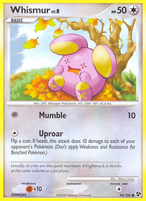 Whismur (94) [Great Encounters] Reverse Holofoil - Deck Out Gaming