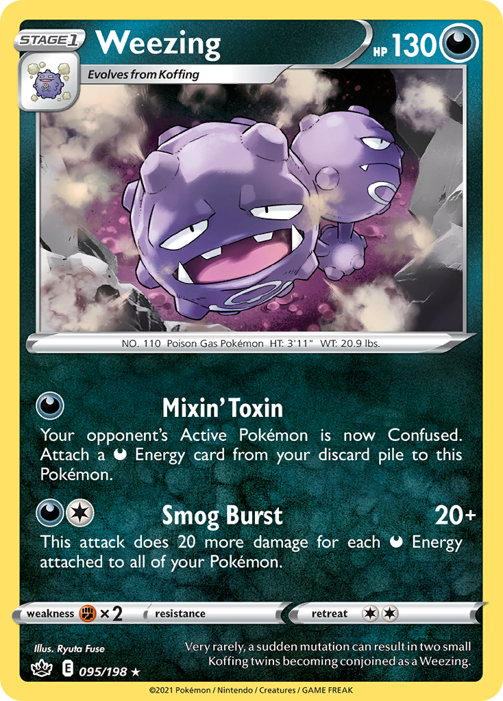 Weezing (095/198) [Sword & Shield: Chilling Reign] - Deck Out Gaming