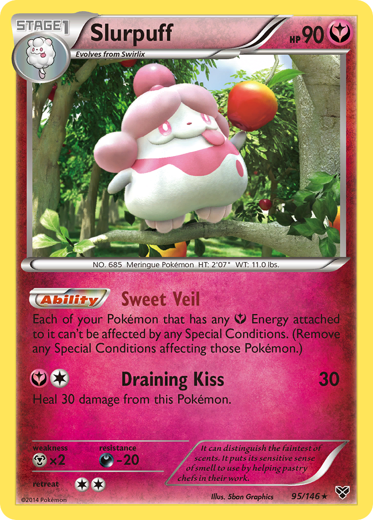 Slurpuff (95) [XY Base Set] Reverse Holofoil - Deck Out Gaming