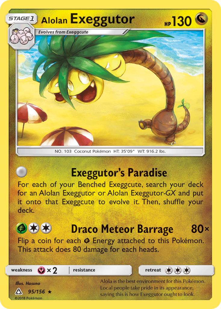 Alolan Exeggutor (95) [SM - Ultra Prism] Reverse Holofoil - Deck Out Gaming