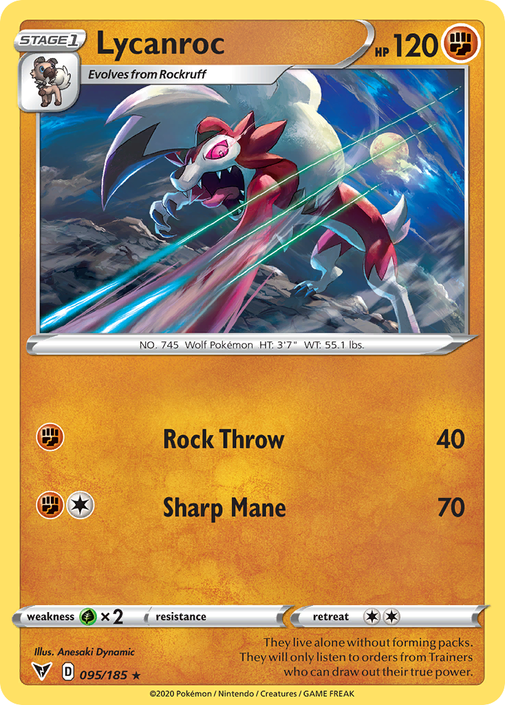 Lycanroc [SWSH04: Vivid Voltage] Reverse Holofoil - Deck Out Gaming