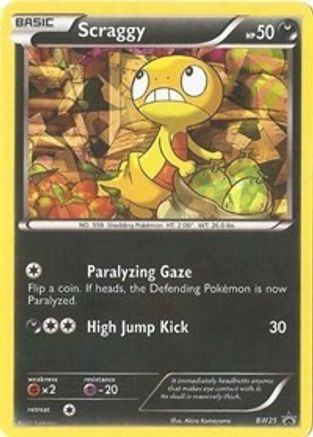 Scraggy (Cracked Ice Holo) (BW25) [Black and White Promos] - Deck Out Gaming