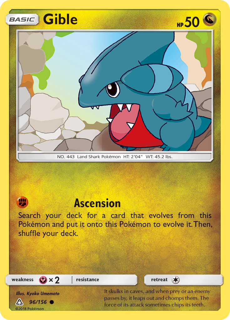 Gible (96) (96) [SM - Ultra Prism] Reverse Holofoil - Deck Out Gaming