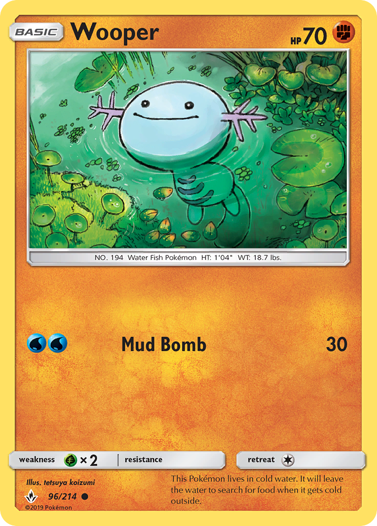 Wooper (96/214) [Sun & Moon: Unbroken Bonds] - Deck Out Gaming