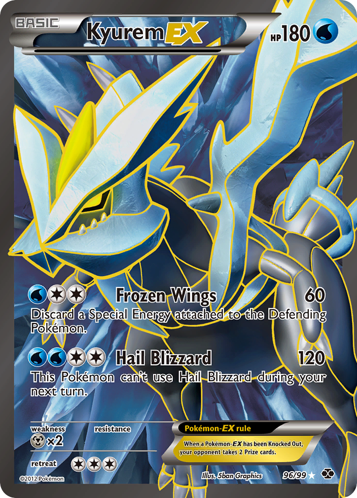 Kyurem EX (96 Full Art) (96) [Next Destinies] - Deck Out Gaming