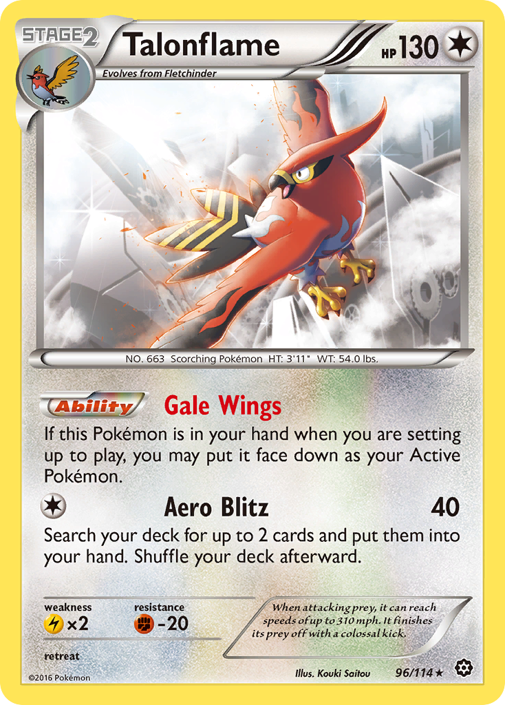 Talonflame (96) [XY - Steam Siege] - Deck Out Gaming