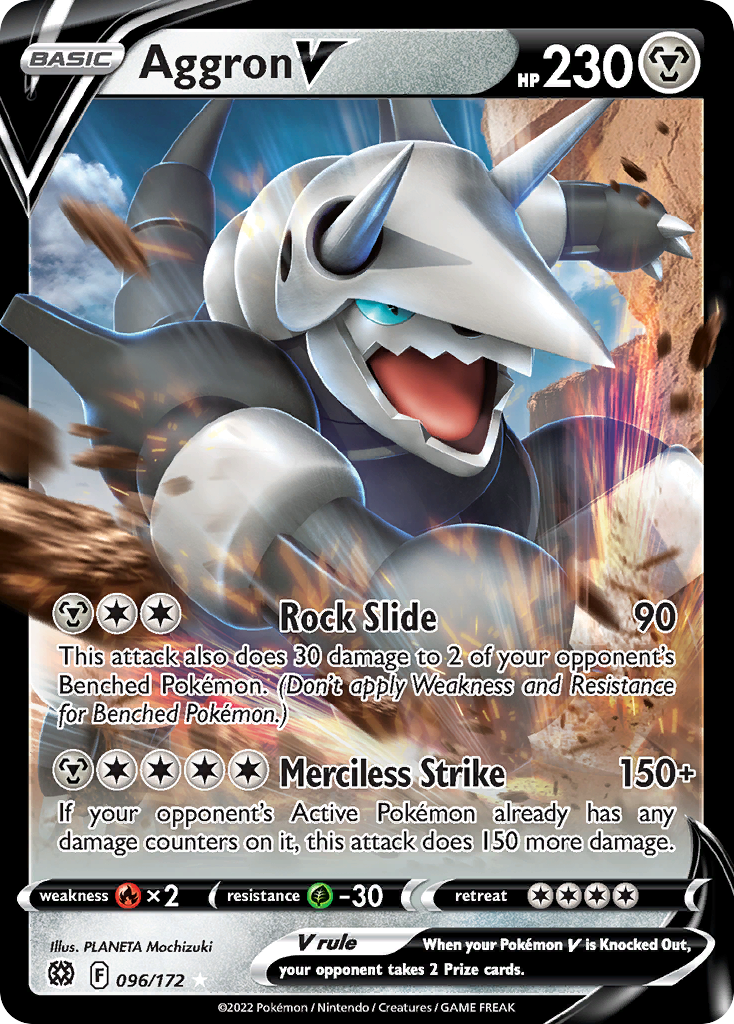 Aggron V (096/172) [Sword & Shield: Brilliant Stars] - Deck Out Gaming