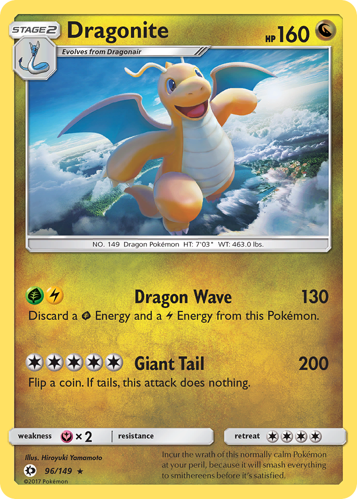 Dragonite (96) [SM Base Set] Reverse Holofoil - Deck Out Gaming