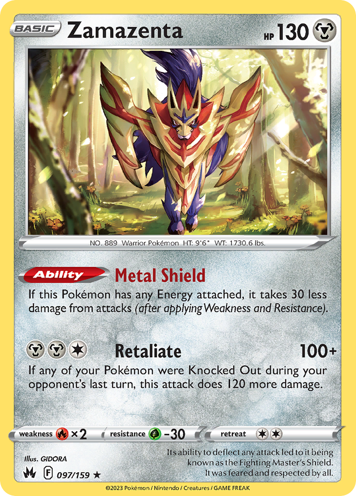 Zamazenta (097/159) [Sword & Shield: Crown Zenith] - Deck Out Gaming