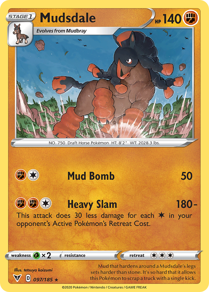 Mudsdale [SWSH04: Vivid Voltage] Reverse Holofoil - Deck Out Gaming