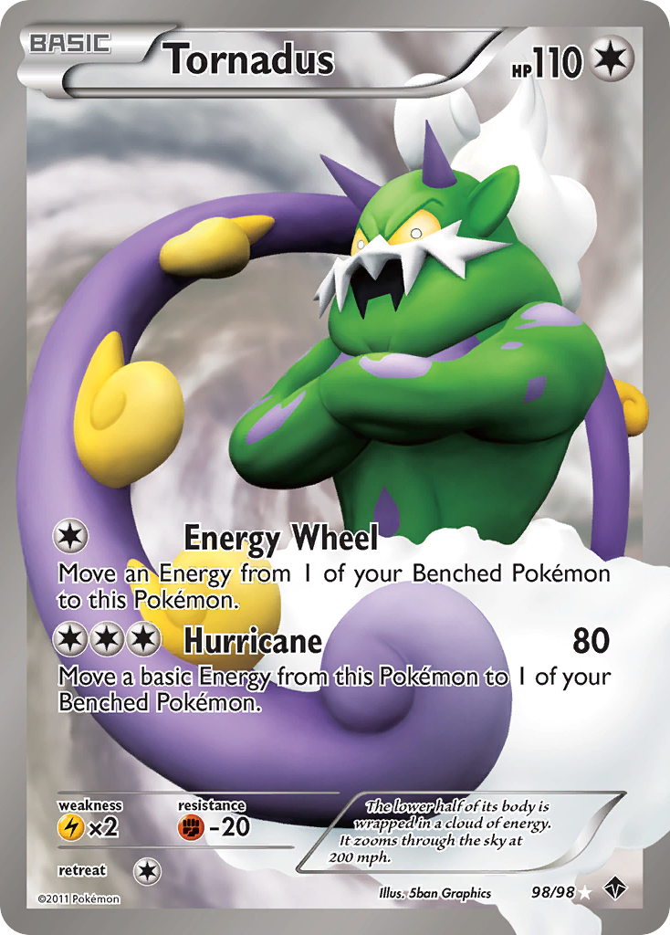 Tornadus (98 Full Art) (98) [Emerging Powers] - Deck Out Gaming