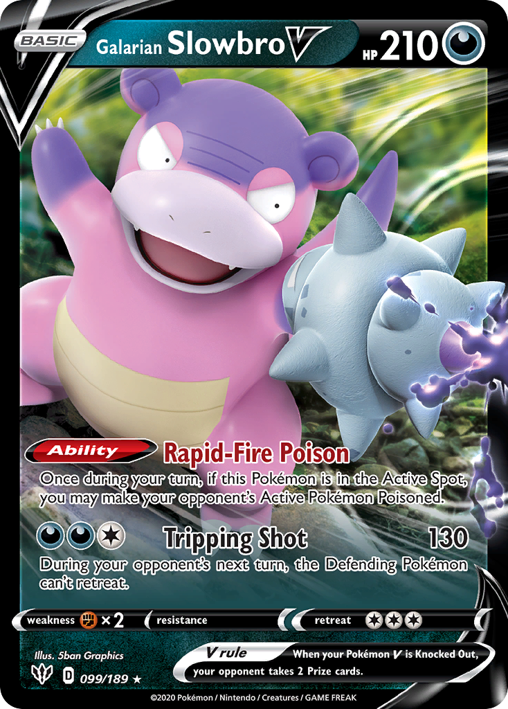 Galarian Slowbro V (99/189) [SWSH03: Darkness Ablaze] - Deck Out Gaming