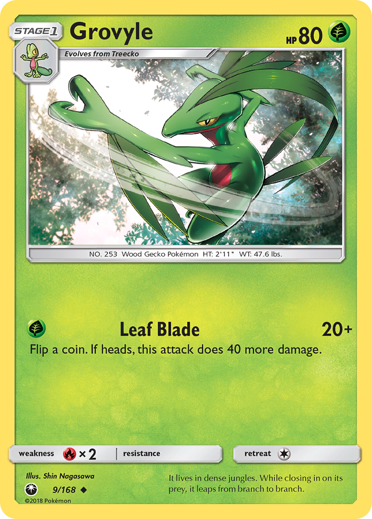 Grovyle (9) [SM - Celestial Storm] Reverse Holofoil - Deck Out Gaming