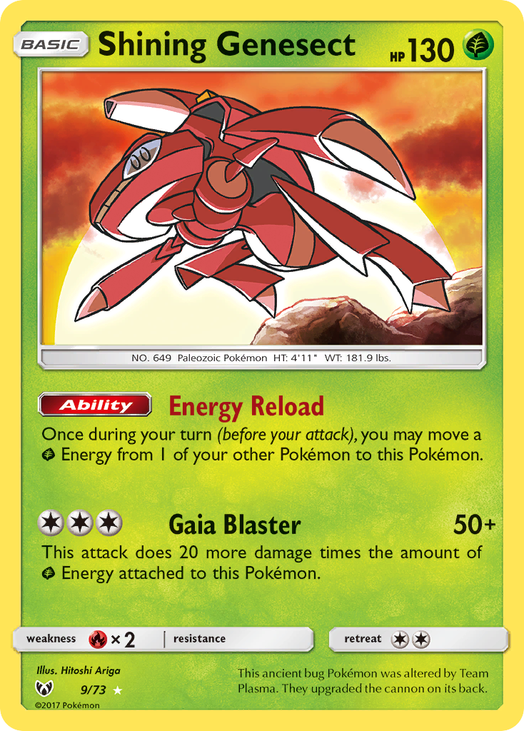 Shining Genesect (9/73) [Sun & Moon: Shining Legends] - Deck Out Gaming