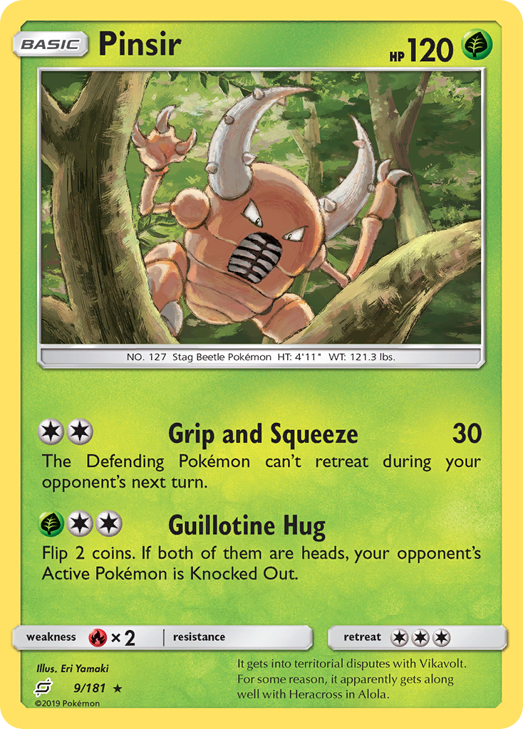 Pinsir (9/181) [Sun & Moon: Team Up] - Deck Out Gaming