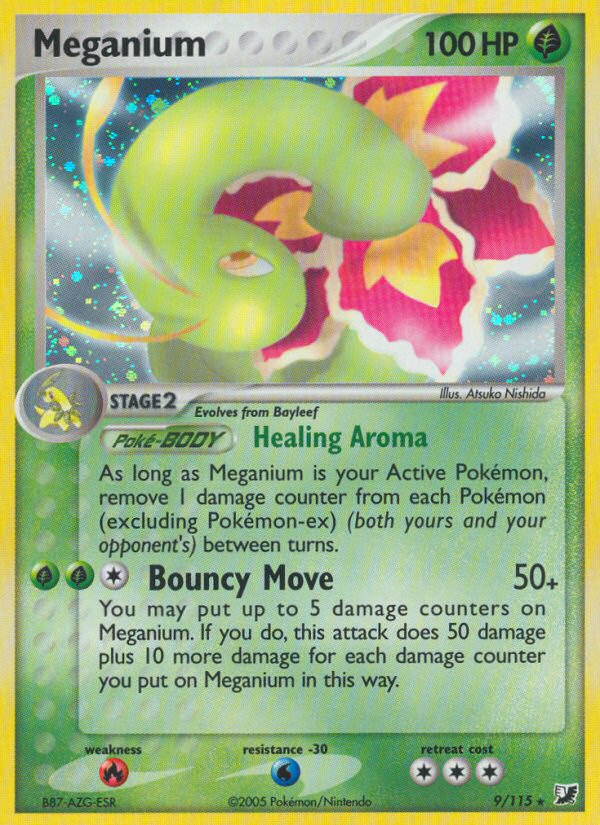 Meganium (9) [Unseen Forces] Reverse Holofoil - Deck Out Gaming