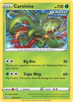 Carnivine [SWSH05: Battle Styles] Reverse Holofoil - Deck Out Gaming