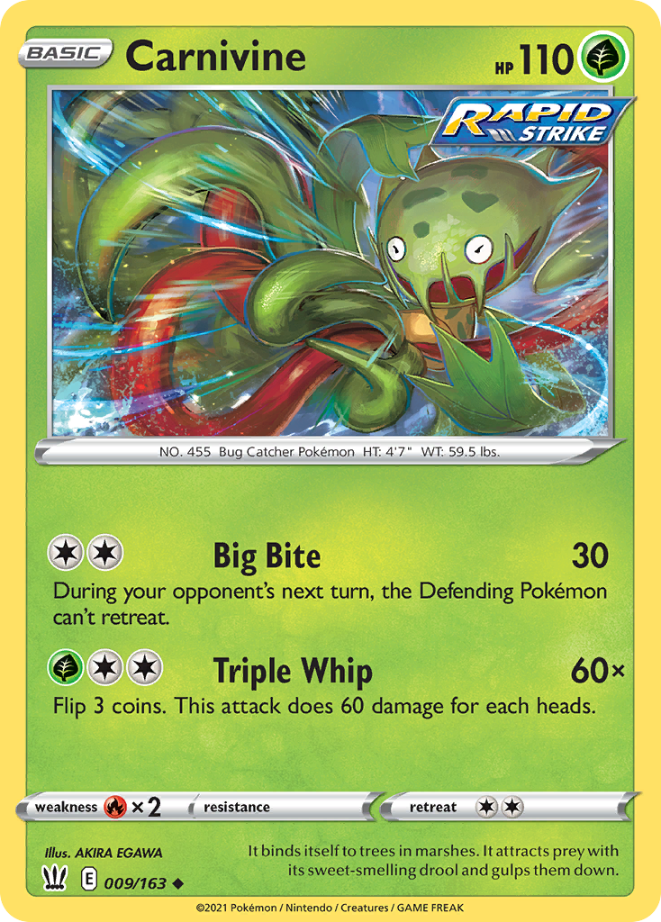 Carnivine [SWSH05: Battle Styles] Reverse Holofoil - Deck Out Gaming