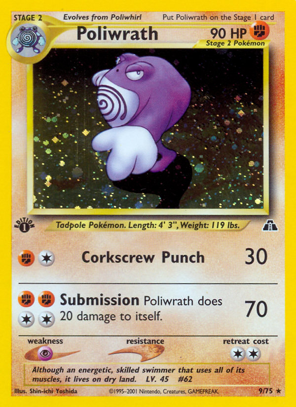 Poliwrath (9/75) [Neo Discovery 1st Edition] - Deck Out Gaming