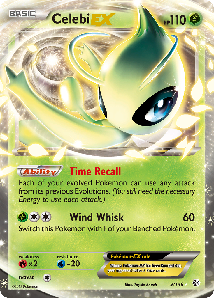 Celebi EX (9) [Boundaries Crossed] - Deck Out Gaming