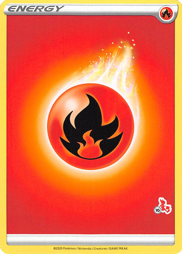 Fire Energy (Cinderace Stamp #16) [Battle Academy 2022] - Deck Out Gaming