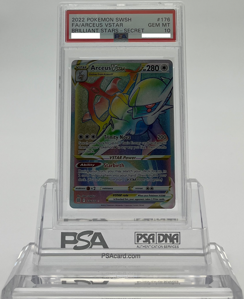 Arceus VStar - Brilliant Stars - 176 - PSA 10 - Deck Out Gaming