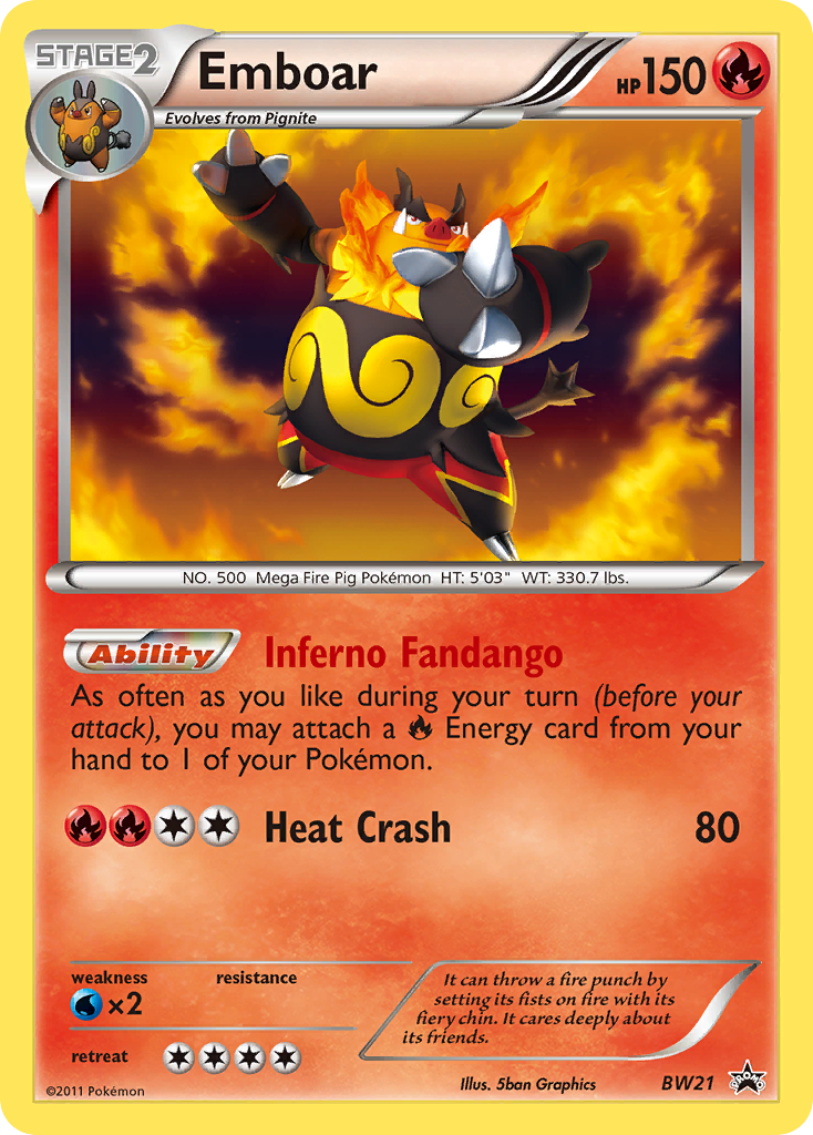 Emboar (BW21) [Black and White Promos] - Deck Out Gaming