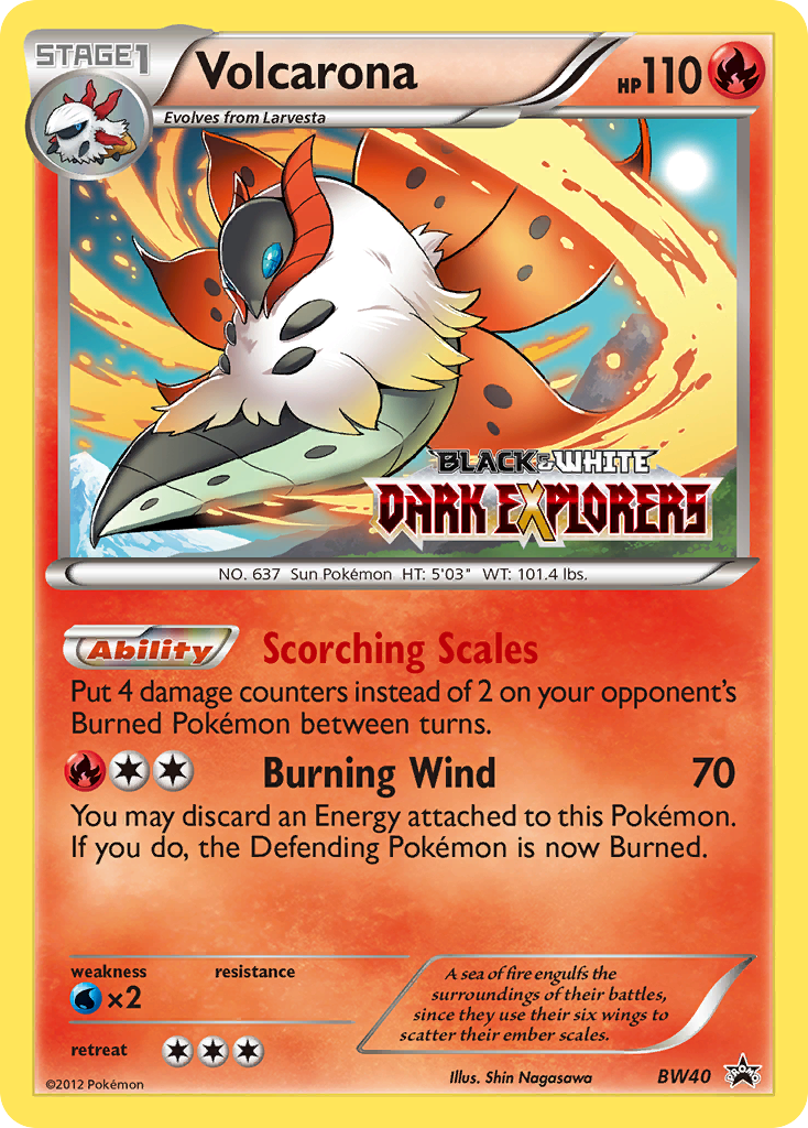 Volcarona (Prerelease) (BW40) [Black and White Promos] - Deck Out Gaming