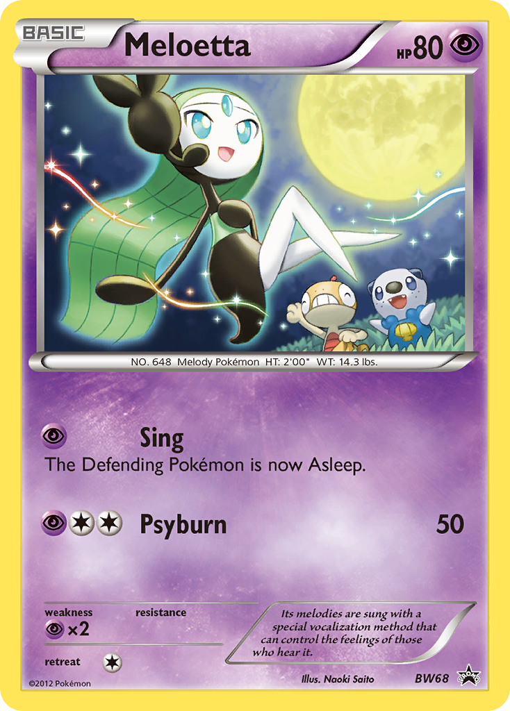 Meloetta - BW68 (BW68) [Black and White Promos] - Deck Out Gaming