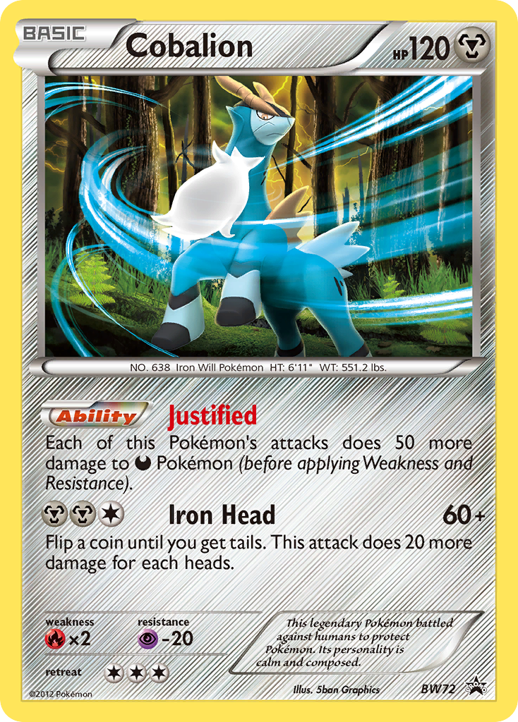 Cobalion (BW72) [Black and White Promos]